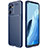 Custodia Silicone Cover Morbida Spigato per Oppo Reno7 5G Blu