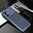 Custodia Silicone Cover Morbida Spigato per Realme V5 5G Blu