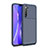 Custodia Silicone Cover Morbida Spigato per Realme X2 Blu