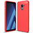 Custodia Silicone Cover Morbida Spigato per Samsung Galaxy A5 (2018) A530F Rosso