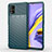 Custodia Silicone Cover Morbida Spigato per Samsung Galaxy A51 4G Verde Notte