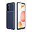 Custodia Silicone Cover Morbida Spigato per Samsung Galaxy A52 5G Blu