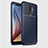 Custodia Silicone Cover Morbida Spigato per Samsung Galaxy A6 Plus (2018) Blu