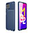 Custodia Silicone Cover Morbida Spigato per Samsung Galaxy M32 4G Blu