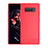 Custodia Silicone Cover Morbida Spigato per Samsung Galaxy Note 8 Rosso