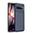 Custodia Silicone Cover Morbida Spigato per Samsung Galaxy S10 5G SM-G977B Blu