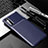 Custodia Silicone Cover Morbida Spigato per Sony Xperia 10 II Blu