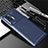 Custodia Silicone Cover Morbida Spigato per Vivo X50 Pro 5G Blu