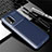 Custodia Silicone Cover Morbida Spigato per Xiaomi Mi 10 Lite Blu