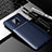 Custodia Silicone Cover Morbida Spigato per Xiaomi Redmi Note 9 Pro Blu
