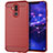 Custodia Silicone Cover Morbida Spigato S01 per Huawei Mate 20 Lite Rosso