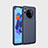 Custodia Silicone Cover Morbida Spigato S01 per Huawei Mate 30E Pro 5G Blu