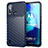 Custodia Silicone Cover Morbida Spigato S01 per Motorola Moto G8 Power Lite Blu