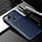 Custodia Silicone Cover Morbida Spigato S01 per Motorola Moto G9 Power Blu