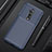 Custodia Silicone Cover Morbida Spigato S01 per OnePlus 7T Pro 5G Blu