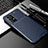 Custodia Silicone Cover Morbida Spigato S01 per Samsung Galaxy A72 5G Blu
