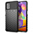 Custodia Silicone Cover Morbida Spigato S01 per Samsung Galaxy M31s Nero