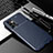 Custodia Silicone Cover Morbida Spigato S01 per Samsung Galaxy M32 5G Blu