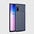 Custodia Silicone Cover Morbida Spigato S01 per Samsung Galaxy Note 10 Blu