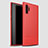 Custodia Silicone Cover Morbida Spigato S01 per Samsung Galaxy Note 10 Plus 5G Rosso