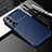 Custodia Silicone Cover Morbida Spigato S01 per Samsung Galaxy S22 5G Blu