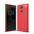 Custodia Silicone Cover Morbida Spigato S01 per Sony Xperia L2 Rosso