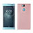 Custodia Silicone Cover Morbida Spigato S01 per Sony Xperia XA2 Plus Oro Rosa