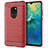 Custodia Silicone Cover Morbida Spigato S02 per Huawei Mate 20 Rosso