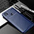Custodia Silicone Cover Morbida Spigato S02 per Xiaomi Redmi 9 India Blu