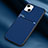 Custodia Silicone Cover Morbida Spigato S03 per Apple iPhone 13 Mini Blu