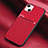 Custodia Silicone Cover Morbida Spigato S03 per Apple iPhone 13 Mini Rosso