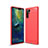 Custodia Silicone Cover Morbida Spigato S03 per Huawei P30 Pro Rosso