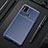 Custodia Silicone Cover Morbida Spigato T01 per Samsung Galaxy M21s Blu