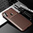 Custodia Silicone Cover Morbida Spigato WL1 per Samsung Galaxy A11 Marrone