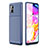 Custodia Silicone Cover Morbida Spigato WL1 per Samsung Galaxy A51 4G Blu