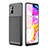 Custodia Silicone Cover Morbida Spigato WL1 per Samsung Galaxy A51 4G Nero