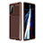 Custodia Silicone Cover Morbida Spigato WL1 per Samsung Galaxy Note 20 5G Marrone