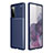 Custodia Silicone Cover Morbida Spigato WL1 per Samsung Galaxy S20 FE (2022) 5G Blu