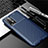 Custodia Silicone Cover Morbida Spigato Y01 per Xiaomi Poco M3 Blu