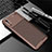 Custodia Silicone Cover Morbida Spigato Y01 per Xiaomi Redmi 9AT Marrone