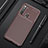 Custodia Silicone Cover Morbida Spigato Y01 per Xiaomi Redmi Note 8 Marrone