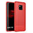 Custodia Silicone Cover Morbida Spigato Z01 per Huawei Mate 20 Pro Rosso
