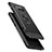 Custodia Silicone e Plastica Opaca con Anello Supporto A01 per Samsung Galaxy Note 8 Duos N950F Nero