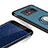 Custodia Silicone e Plastica Opaca con Anello Supporto A01 per Samsung Galaxy S8 Blu