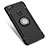 Custodia Silicone e Plastica Opaca con Anello Supporto per OnePlus 5T A5010 Nero