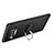 Custodia Silicone e Plastica Opaca con Anello Supporto per Samsung Galaxy Note 8 Nero