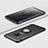 Custodia Silicone e Plastica Opaca con Anello Supporto per Samsung Galaxy S9 Plus Nero