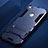 Custodia Silicone e Plastica Opaca con Supporto per Huawei P9 Lite (2017) Blu