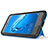 Custodia Silicone e Plastica Opaca con Supporto per Huawei P9 Lite Mini Blu