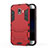 Custodia Silicone e Plastica Opaca con Supporto per Samsung Galaxy J2 Pro (2018) J250F Rosso